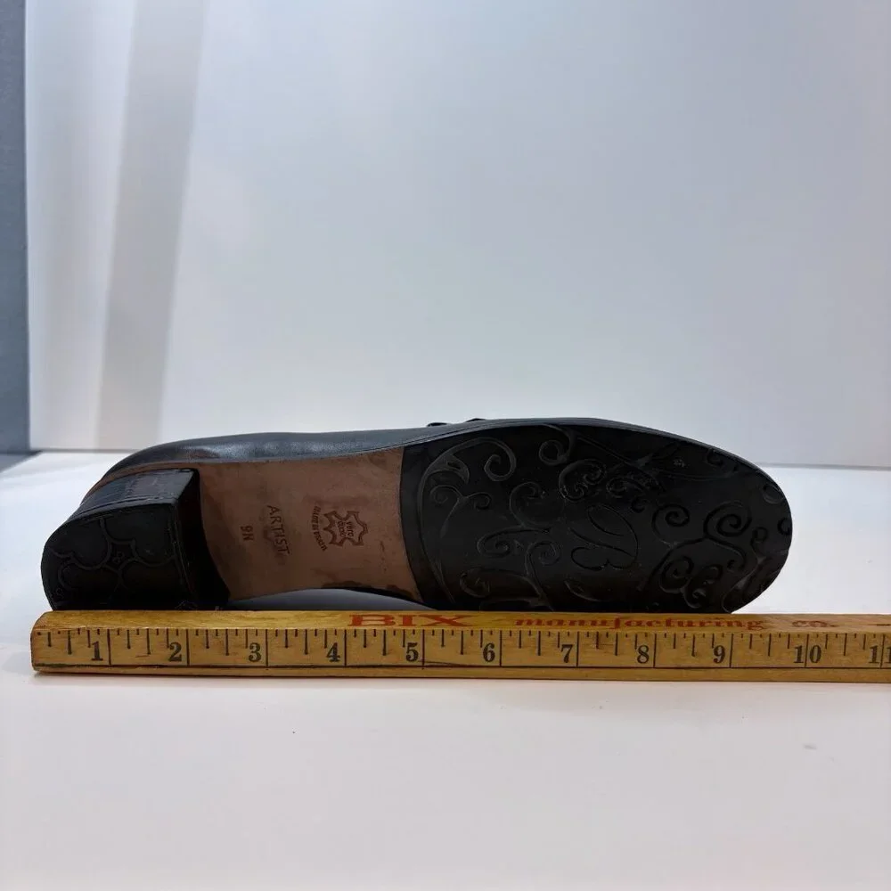 Brighton Artist Brown & Croc Laofers w/Silver Design and Low Heel 9N Retro, 90’s - Picture 9 of 10